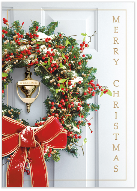 Wreath Christmas Card